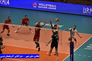 تصاویر | بازی تیم‌های ملی ایران و کانادا در لیگ ملت‌های والیبال