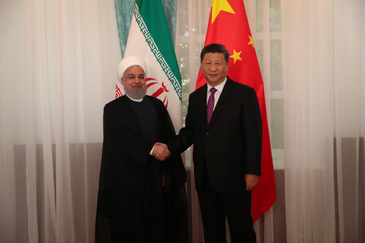 دیدار رئیس‌جمهور چین با روحانی