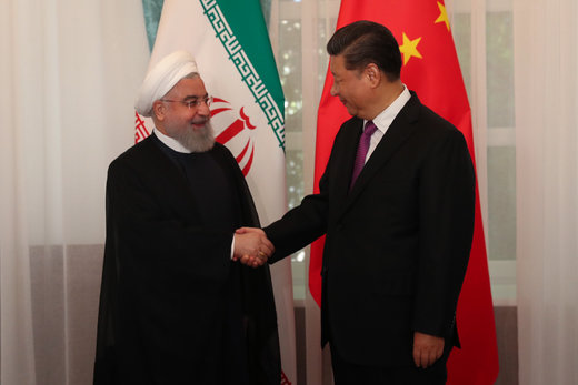 دیدار رئیس‌جمهور چین با روحانی