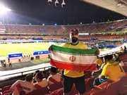 حضور کاربر خبرآنلاین در بازی‌های کوپا آمه‌ریکا با پرچم ایران/ عکس