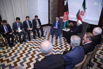 دیدار رئیس‌جمهور با عبدالله عبدالله، رئیس اجرایی دولت افغانستان