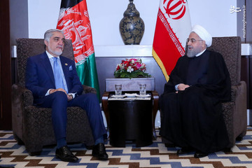 دیدار رئیس‌جمهور با عبدالله عبدالله، رئیس اجرایی دولت افغانستان
