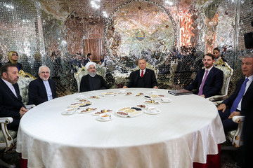 دیدار روسای جمهور ایران و ترکیه در تاجیکستان