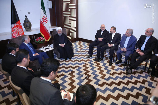 دیدار رئیس‌جمهور با عبدالله عبدالله، رئیس اجرایی دولت افغانستان