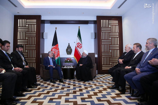 دیدار رئیس‌جمهور با عبدالله عبدالله، رئیس اجرایی دولت افغانستان