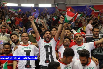 تصاویر | دیدار ایران و روسیه در لیگ ملت‌های والیبال
