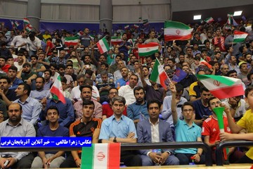 تصاویر | دیدار ایران و روسیه در لیگ ملت‌های والیبال