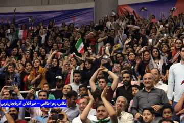 تصاویر | دیدار ایران و روسیه در لیگ ملت‌های والیبال
