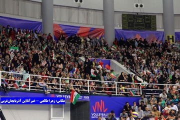 تصاویر | دیدار ایران و روسیه در لیگ ملت‌های والیبال