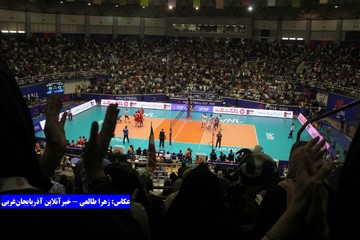 تصاویر | دیدار ایران و روسیه در لیگ ملت‌های والیبال
