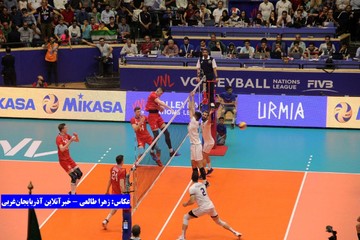 تصاویر | دیدار ایران و روسیه در لیگ ملت‌های والیبال