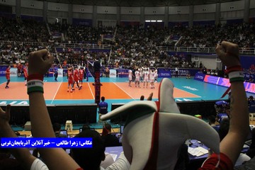 تصاویر | دیدار ایران و روسیه در لیگ ملت‌های والیبال