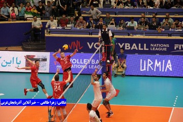 تصاویر | دیدار ایران و روسیه در لیگ ملت‌های والیبال