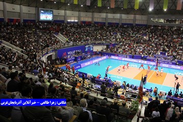 تصاویر | دیدار ایران و روسیه در لیگ ملت‌های والیبال