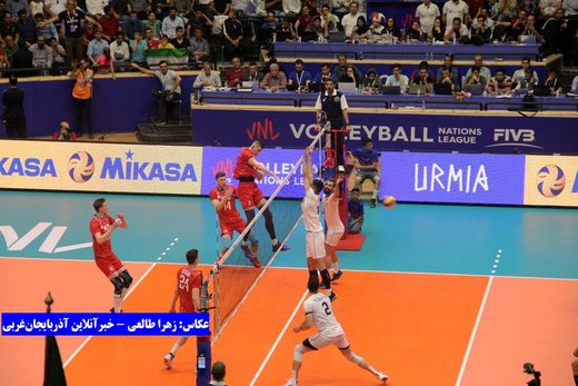 تصاویر | دیدار ایران و روسیه در لیگ ملت‌های والیبال