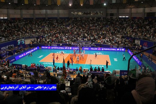 تصاویر | دیدار ایران و روسیه در لیگ ملت‌های والیبال
