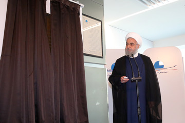 افتتاح ترمینال گالری سلام در فروگاه امام خمینی(ره) با حضور رئیس‌جمهور