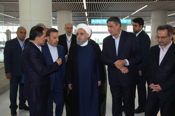 افتتاح ترمینال گالری سلام در فروگاه امام خمینی(ره) با حضور رئیس‌جمهور