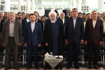 افتتاح ترمینال گالری سلام در فروگاه امام خمینی(ره) با حضور رئیس‌جمهور