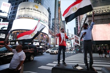 سوگواری هواداران محمد مرسی در نیویورک
