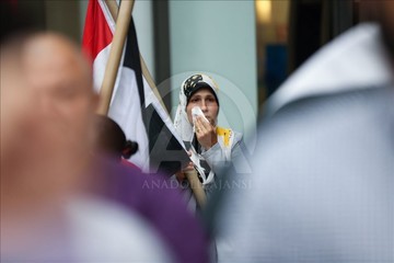 سوگواری هواداران محمد مرسی در نیویورک