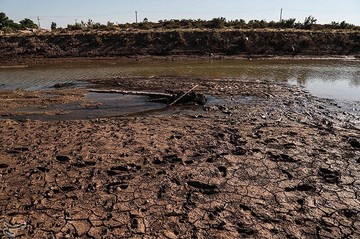 کاهش شدید آب رودخانه کرخه نور در هویزه