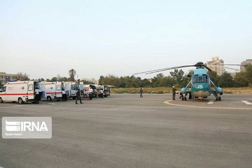 انتقال مصدومان اتوبوس زائران کربلا در هرمزگان