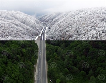 ترکیبی از زمستان و تابستان در ترکیه