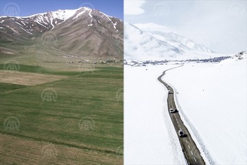 ترکیبی از زمستان و تابستان در ترکیه