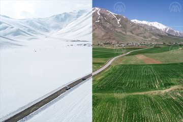 ترکیبی از زمستان و تابستان در ترکیه
