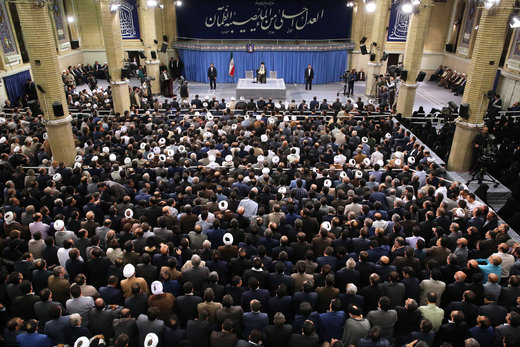 دیدار رئیس و مسئولان قوه قضائیه با رهبر معظم انقلاب اسلامی