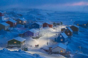 عکس | چشم‌انداز دهکده برفی در عکس روز نشنال جئوگرافیک