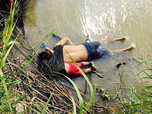 اجساد مهاجر سالوادوری و دخترش در رودخانه ریو براوو مکزیک