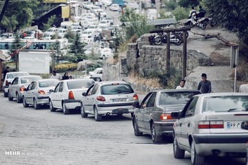 ترافیک در جاده گنجنامه