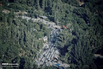 ترافیک در جاده گنجنامه