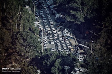 ترافیک در جاده گنجنامه