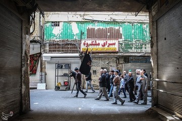 عزاداری شهادت امام صادق(ع) در بازار تهران