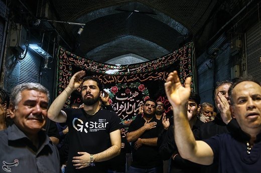 عزاداری شهادت امام صادق(ع) در بازار تهران
