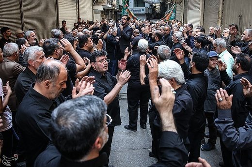 عزاداری شهادت امام صادق(ع) در بازار تهران