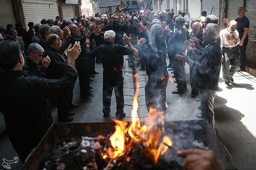 عزاداری شهادت امام صادق(ع) در بازار تهران