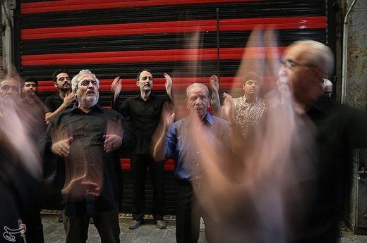 عزاداری شهادت امام صادق(ع) در بازار تهران