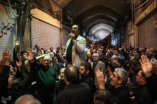 عزاداری شهادت امام صادق(ع) در بازار تهران