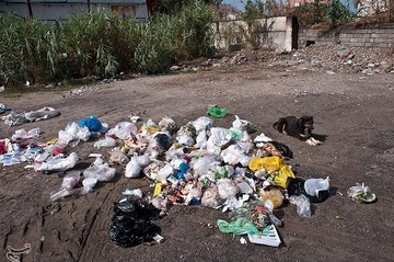 دپوی زباله در ساحل محمودآباد