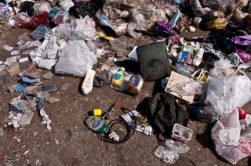 دپوی زباله در ساحل محمودآباد