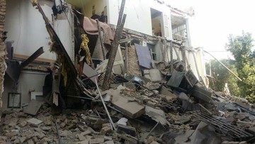 تخریب ساختمان مسکونی در خیابان نصرت