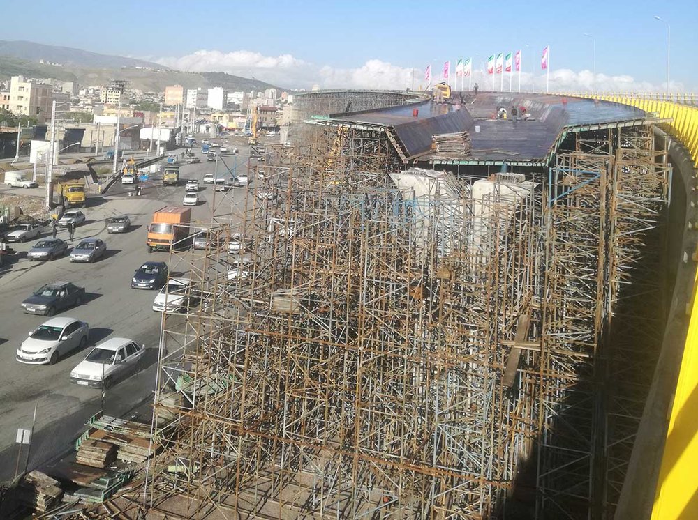 بزرگترین تقاطع غیرهمسطح شمال‌غرب کشور به پیشرفت ۹۶ درصدی رسید