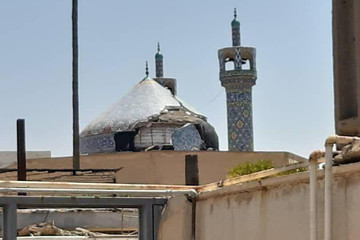 عکس | آسیب شدید زلزله ۵.۷ ریشتری به گنبد مسجدجامع مسجدسلیمان