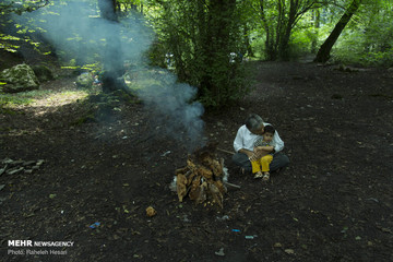 تفریح خانوادگی در خنکای تابستان گلستان