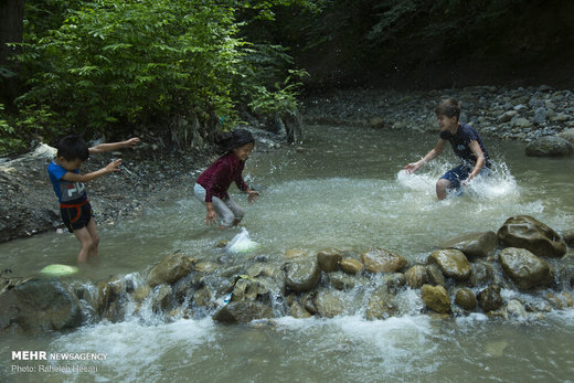 تفریح خانوادگی در خنکای تابستان گلستان