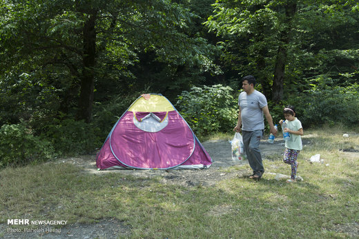 تفریح خانوادگی در خنکای تابستان گلستان